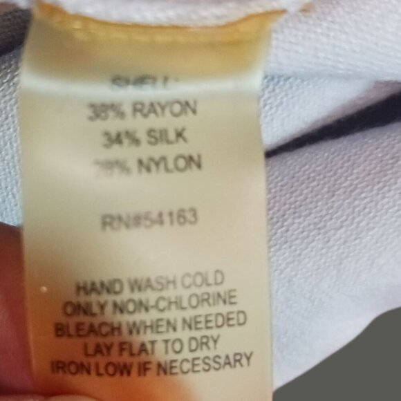 Calvin Klein Womens Short Sleeve Knit Top Silver PMedium - Picture 6 of 8